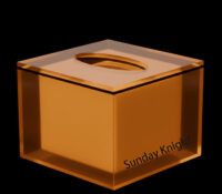 Quadratische Acryl-Taschentuchbox für Cafés