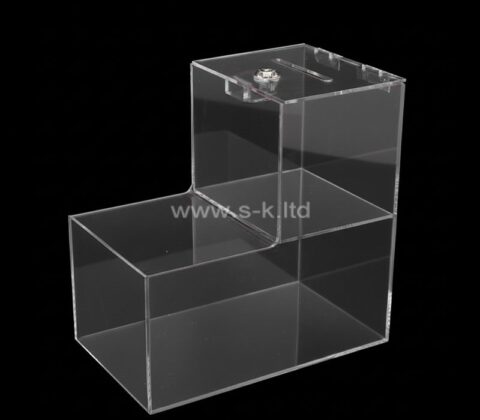 Individuelle Acryl 2 Schichten Charity-Box