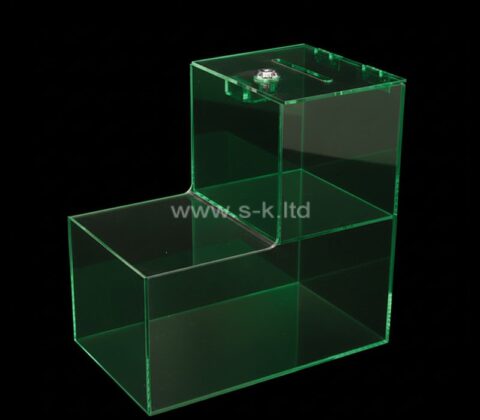 Kundenspezifische Acryl-Cafes Trinkgeld-Sammelbox
