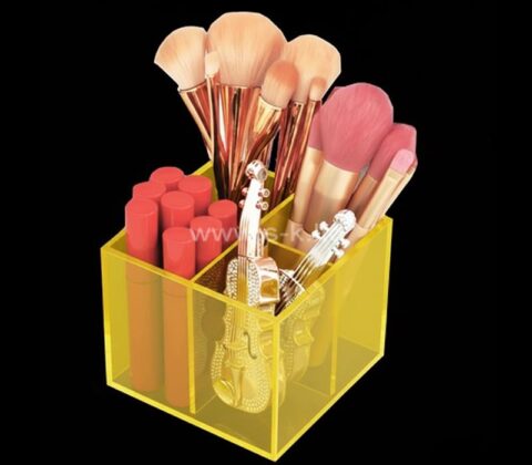Porte-cosmétiques acrylique personnalisé à 4 compartiments
