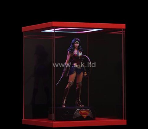 Custom acrylic display case with light