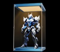 Custom acrylic figures dustproof LED display case
