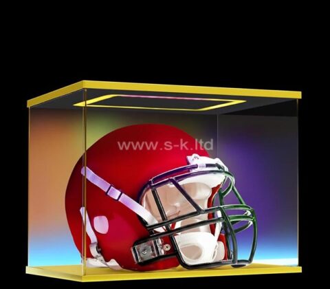 Custom acrylic football helmet LED display box