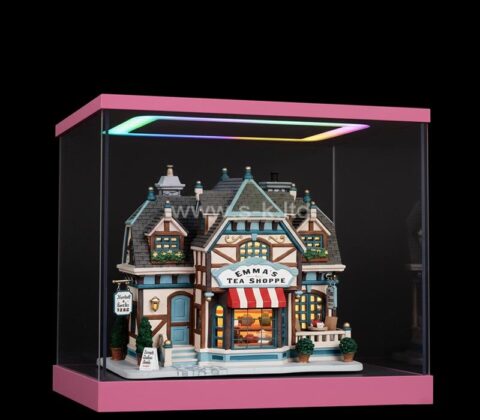 Custom acrylic miniature house LED display box