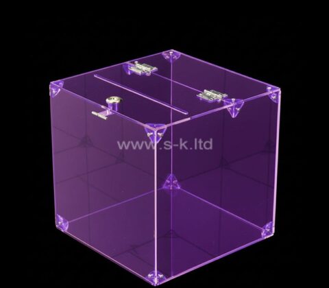 Quadratische Wahlsammelbox aus Acryl