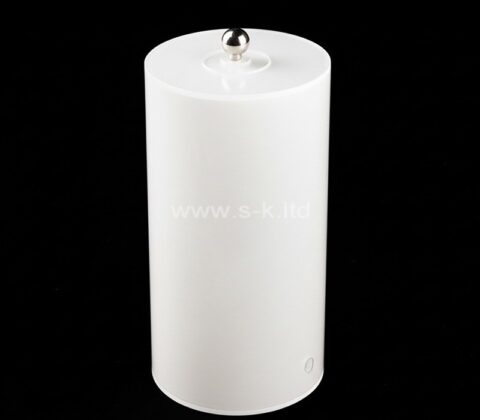 Boîte de rangement cylindrique en acrylique personnalisée
