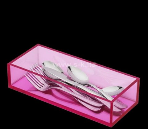 Coffret porte-couteaux fourchettes cuillères en acrylique personnalisé