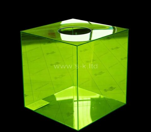 Boîte de tirage au sort en acrylique personnalisée pour promotions commerciales