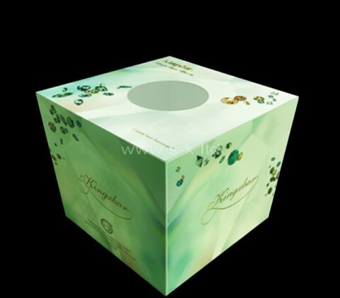 Boîte de tirage au sort personnalisée en acrylique pour campagnes marketing