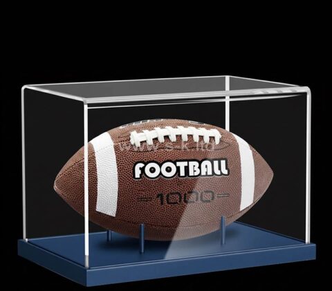 Caja expositora personalizada de acrílico para recuerdos de fútbol