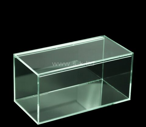 Maßgefertigte Acrylverpackungsbox mit seitlicher Schiebeabdeckung