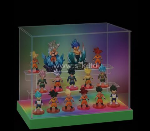 Vitrine de chiffres à 3 niveaux en acrylique LED sur mesure