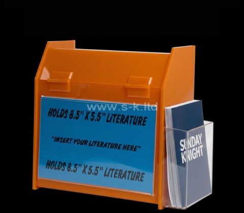 Urne acrylique personnalisée avec porte-brochures