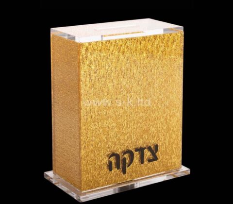 Boîte de collecte de charité en acrylique personnalisée