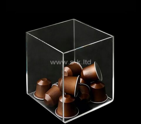 Kundenspezifische Aufbewahrungsbox für Kaffeepads aus Acryl