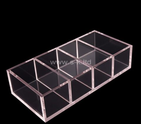 Kundenspezifische Acryl-Tischplatte mit 4 Fächern Aufbewahrungsbox
