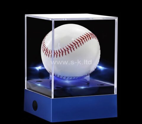 Présentoir acrylique personnalisé pour porte-balles de baseball à diodes électroluminescentes