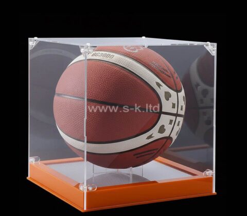 Présentoir acrylique personnalisé pour porte-ballon de basket-ball à LED