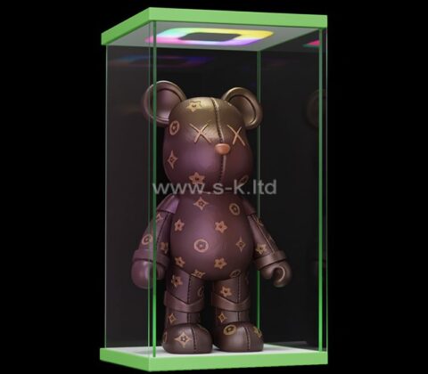 Custom acrylic illuminated bear showcase