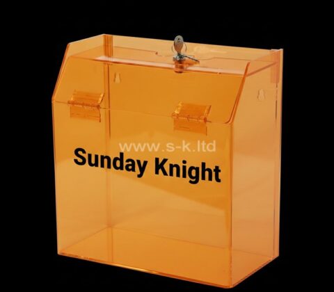 Boîte de collecte de votes verrouillée en acrylique personnalisée