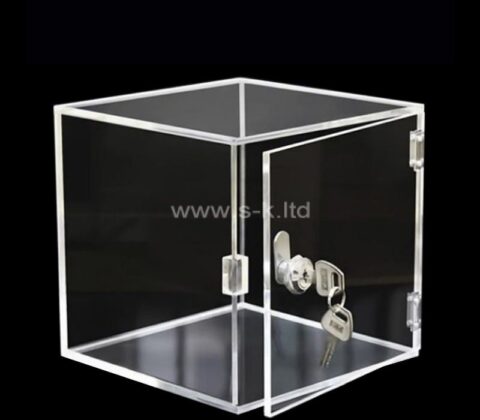 Caja expositora acrílica personalizada con cerradura