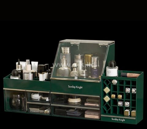 Benutzerdefinierte Acryl luxuriöse multifunktionale Make-up-Organisator