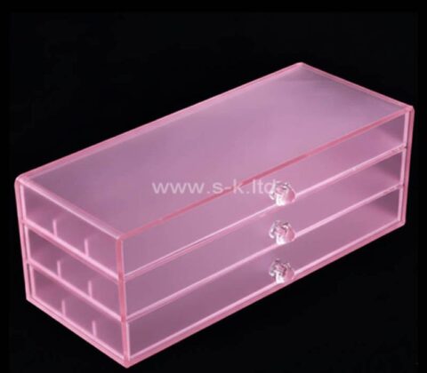 Custom acrylic storage box with drawers