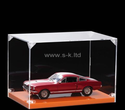 Custom plexiglass model car memorabilia storage box