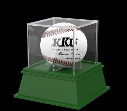 Custom plexiglass baseball memorabilia storage box