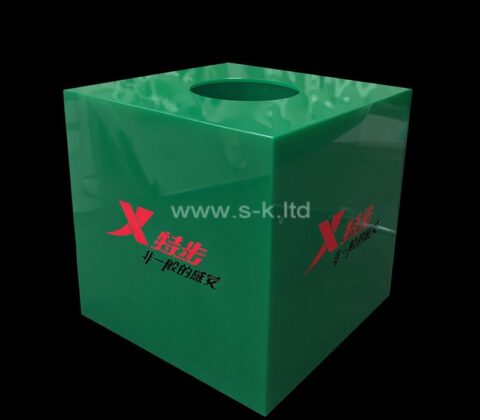 Boîte de tombola d'entreprise en acrylique personnalisée