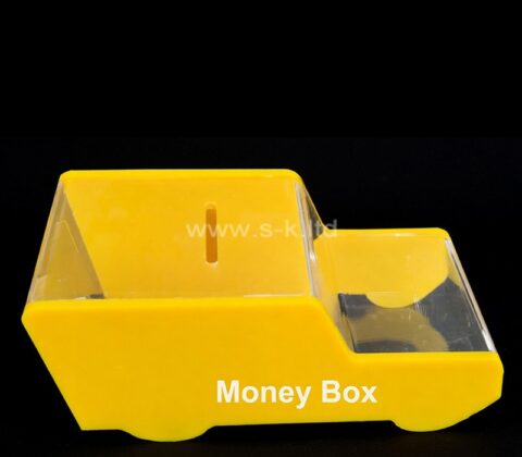 Kundenspezifische Geldsammelbox aus Plexiglas in Form eines Autos