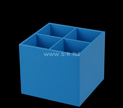 Custom Acryl 4 Abschnitt Make-up Pinsel Halter Box