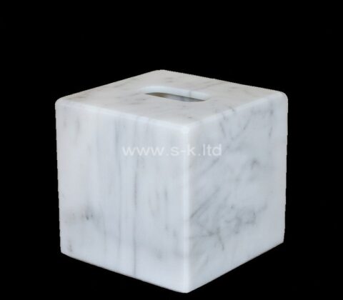 Caja de pañuelos acrílicos de mármol a medida