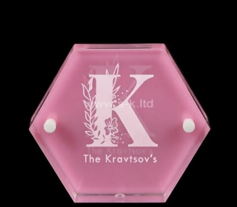 Custom plexiglass hexagon jewelry gift box