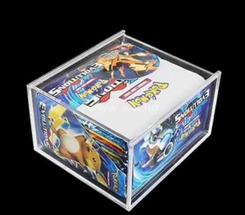 Custom plexiglass trading card storage box