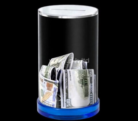 Individuelle Plexiglas runde Geld Sparschwein