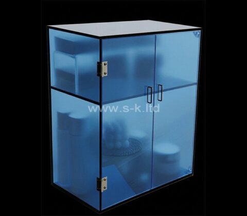 Benutzerdefinierte Acryl 2 Etagen Hautpflege Kosmetik Veranstalter Box