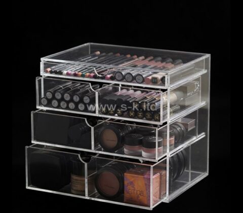 Caja organizadora acrílica a medida para cajones de maquillaje