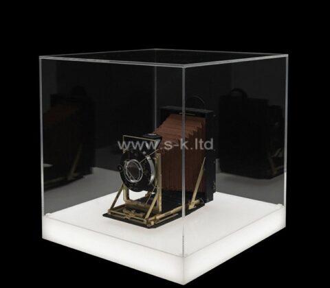 Boîte de présentation lumineuse personnalisée en acrylique pour objets de collection