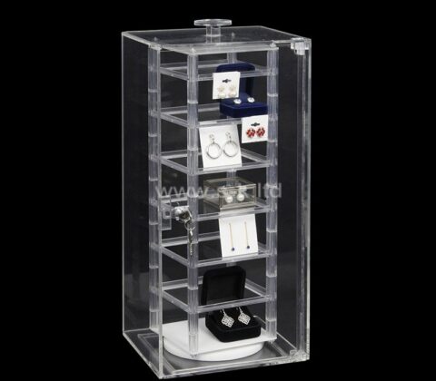 Drehbare, diebstahlsichere Acryl-Schmuckvitrine nach Maß