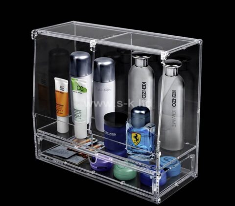 Custom acrylic skincare beauty organizer box