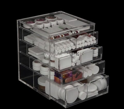 Individueller 5-stufiger Hautpflege-Schubladenorganisator aus Acryl