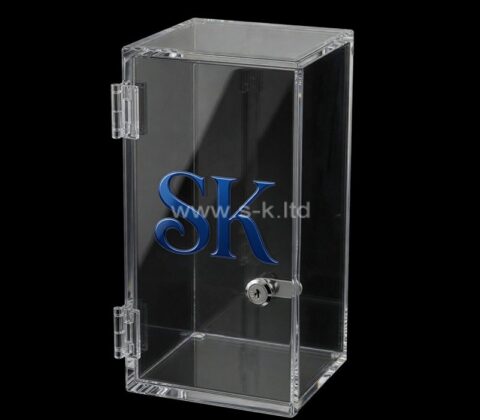 Custom acrylic lockable display storage box