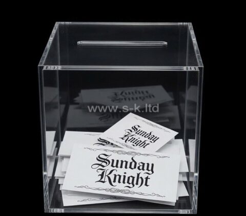 Custom plexiglass ballot vote collection box