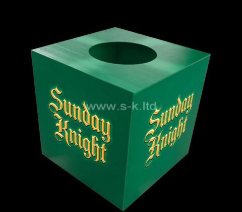 Custom plexiglass raffle balls box