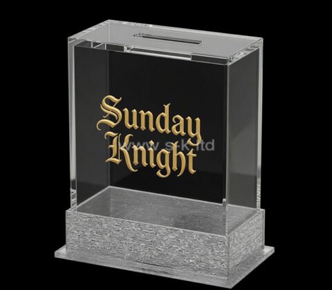 Custom plexiglass ballot voting collection box