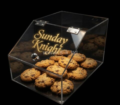 Custom acrylic biscuits storage box