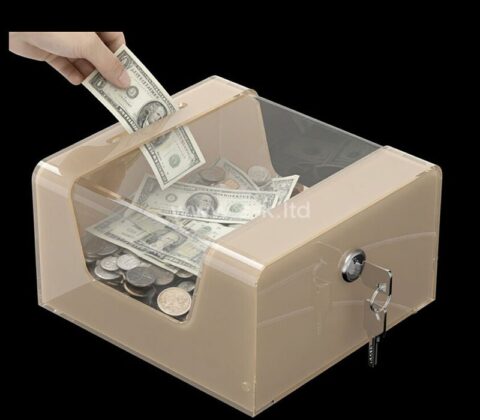 Custom acrylic donation collection box