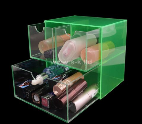 Custom acrylic dressing table 3 drawers skincare beauty boxCustom acrylic dressing table 3 drawers skincare beauty box