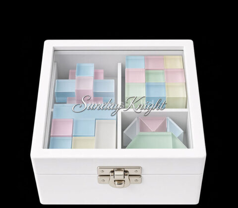 Set de regalo personalizado con rompecabezas acrílicos para niños en una caja